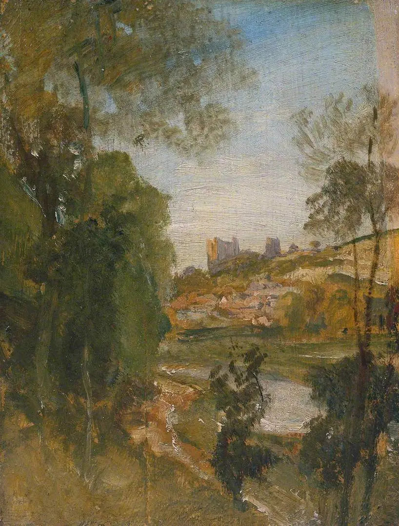 Reproduction du tableau « Guildford from the Banks of the Wey - J. M. W. Turner » par Alpha Reproduction en peinture à l’huile