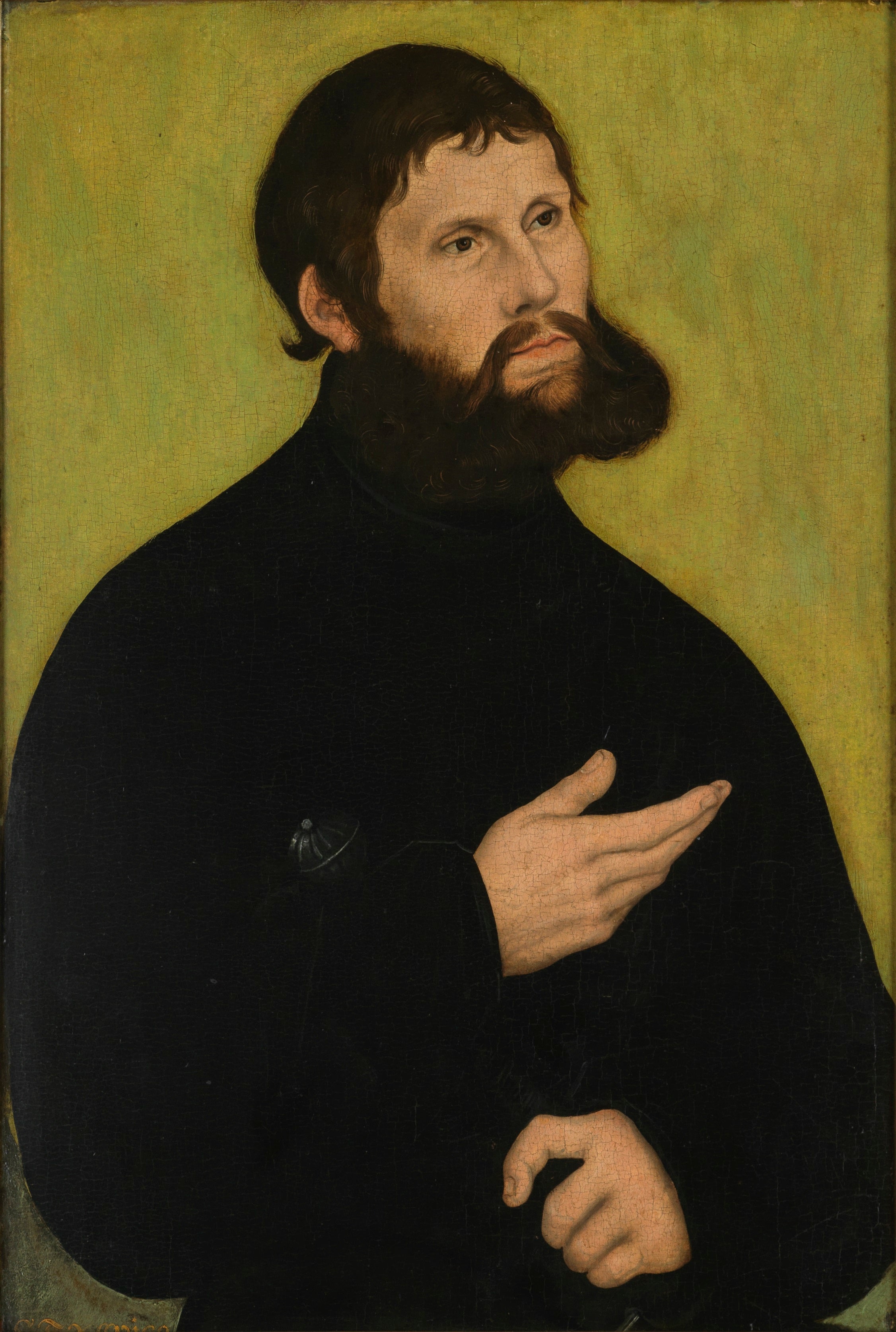 Portrait de Martin Luther en Junker Jörg - Lucas Cranach the Elder