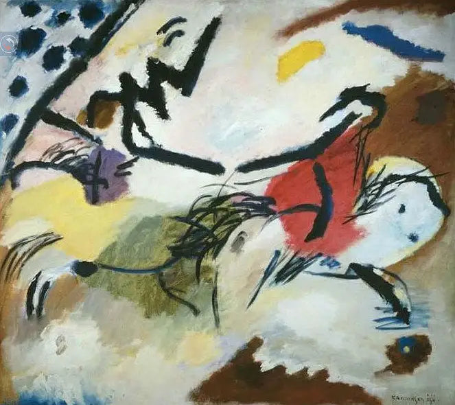 Reproduction du tableau « Improvisation 20 - Vassily Kandinsky » par Alpha Reproduction en peinture à l’huile