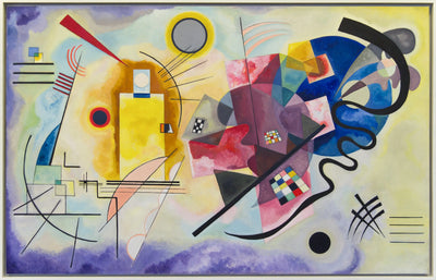 Reproduction du tableau « Jaune-rouge-bleu - Vassily Kandinsky » par Alpha Reproduction en peinture à l’huile