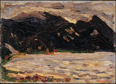 Reproduction du tableau « Kochel, lac et Herzogstand - Vassily Kandinsky » par Alpha Reproduction en peinture à l’huile