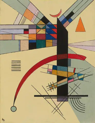 Reproduction du tableau « Petit Jaune - Vassily Kandinsky » par Alpha Reproduction en peinture à l’huile