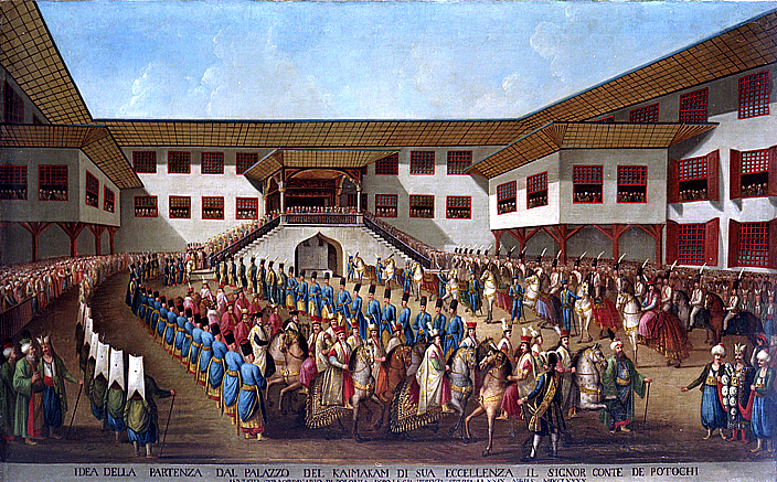La Procession de Piotr Potocki — Konstantin Kapıdağlı, 1790, huile sur toile