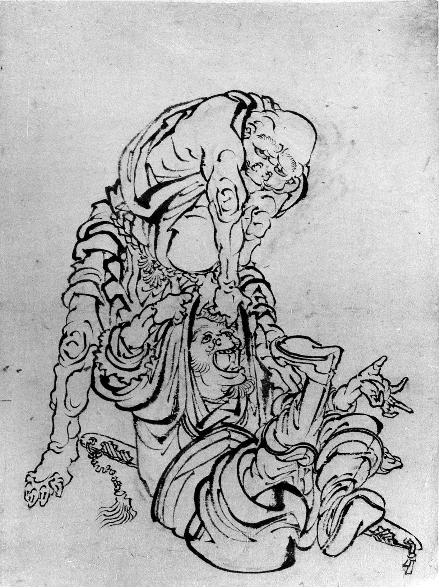 Scène du Suikoden - Hokusai