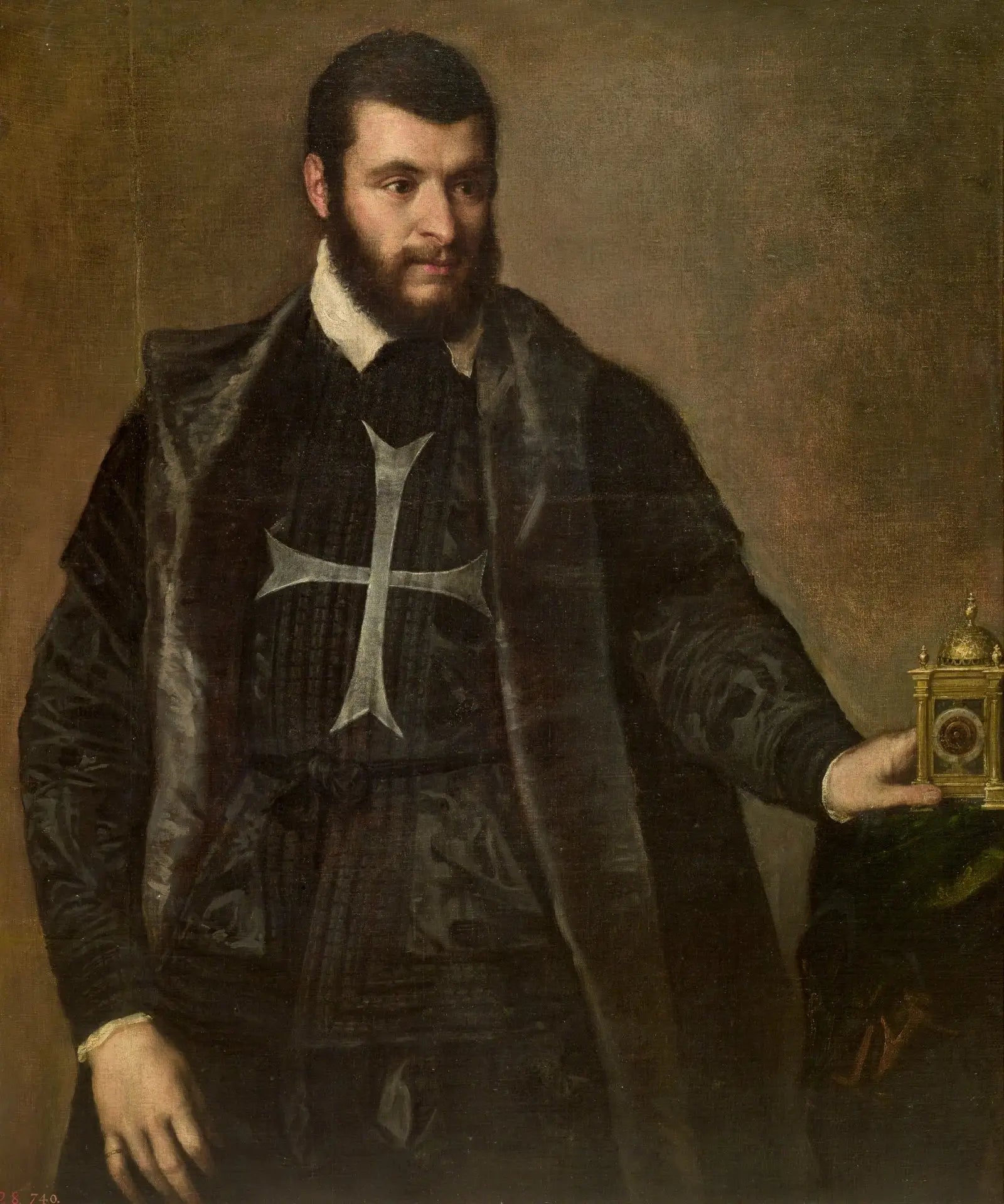 Chevalier avec une horloge - Titian - Alpha Reproduction