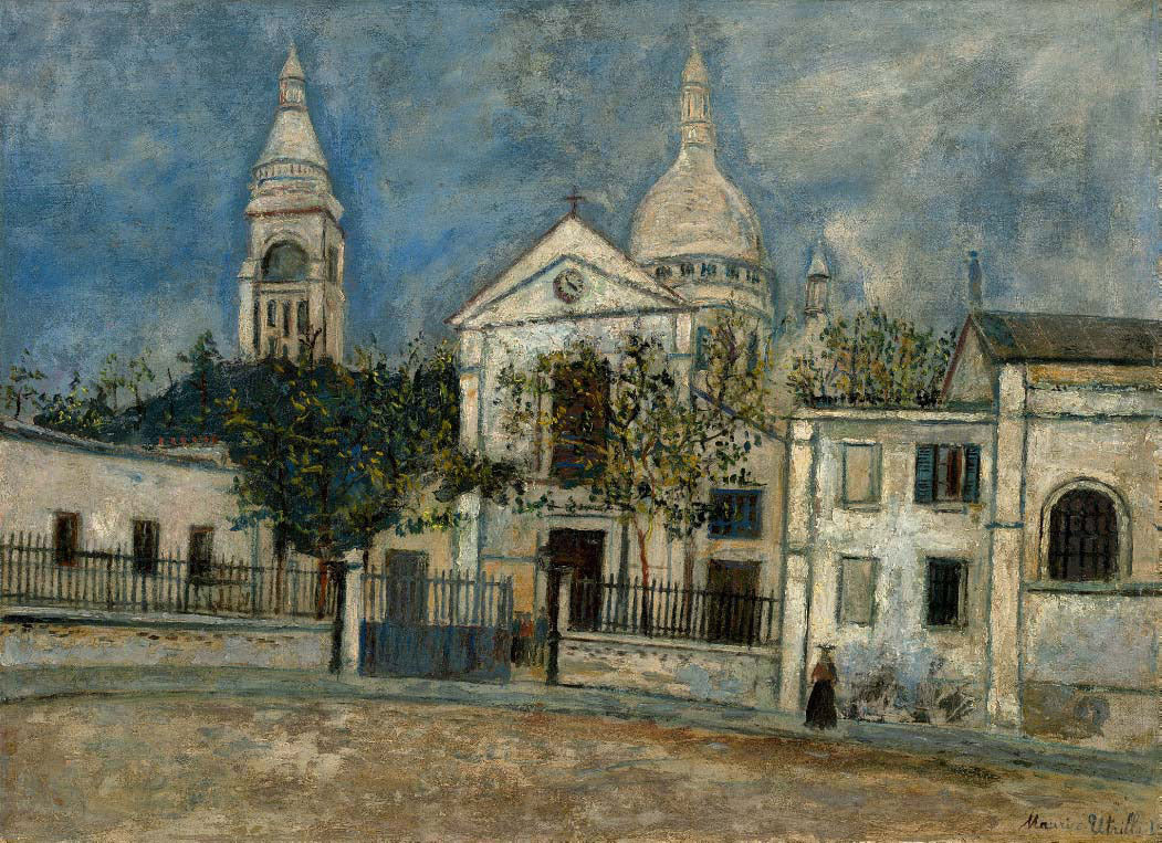 L'église Saint-Pierre et le Sacré-Coeur à Montmartre - Maurice Utrillo