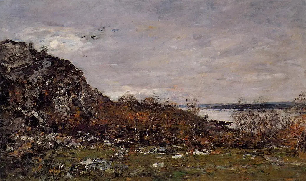 Reproduction du tableau « Embouchure de l'Elorn aux environs de Brest - Eugène Boudin » par Alpha Reproduction en peinture à l’huile