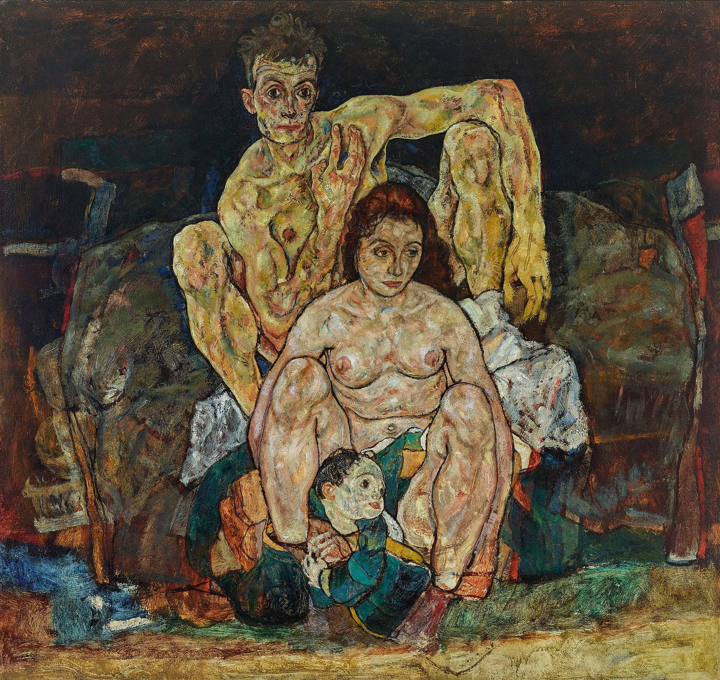 👨‍👩‍👦 가족 – 에곤 실레 (1918)