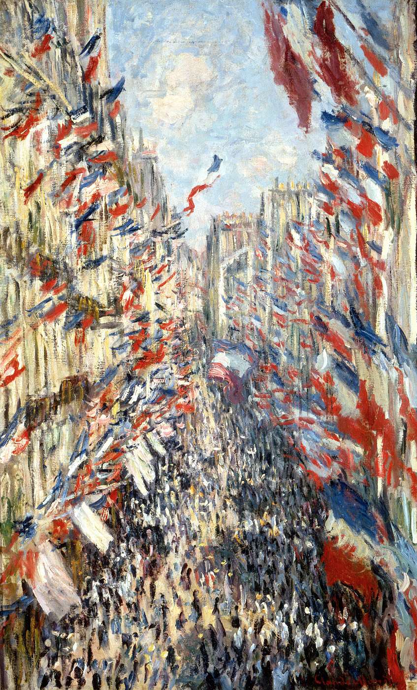🎨 1878년 6월 30일 축제, 몽토르게이 거리 – 클로드 모네
