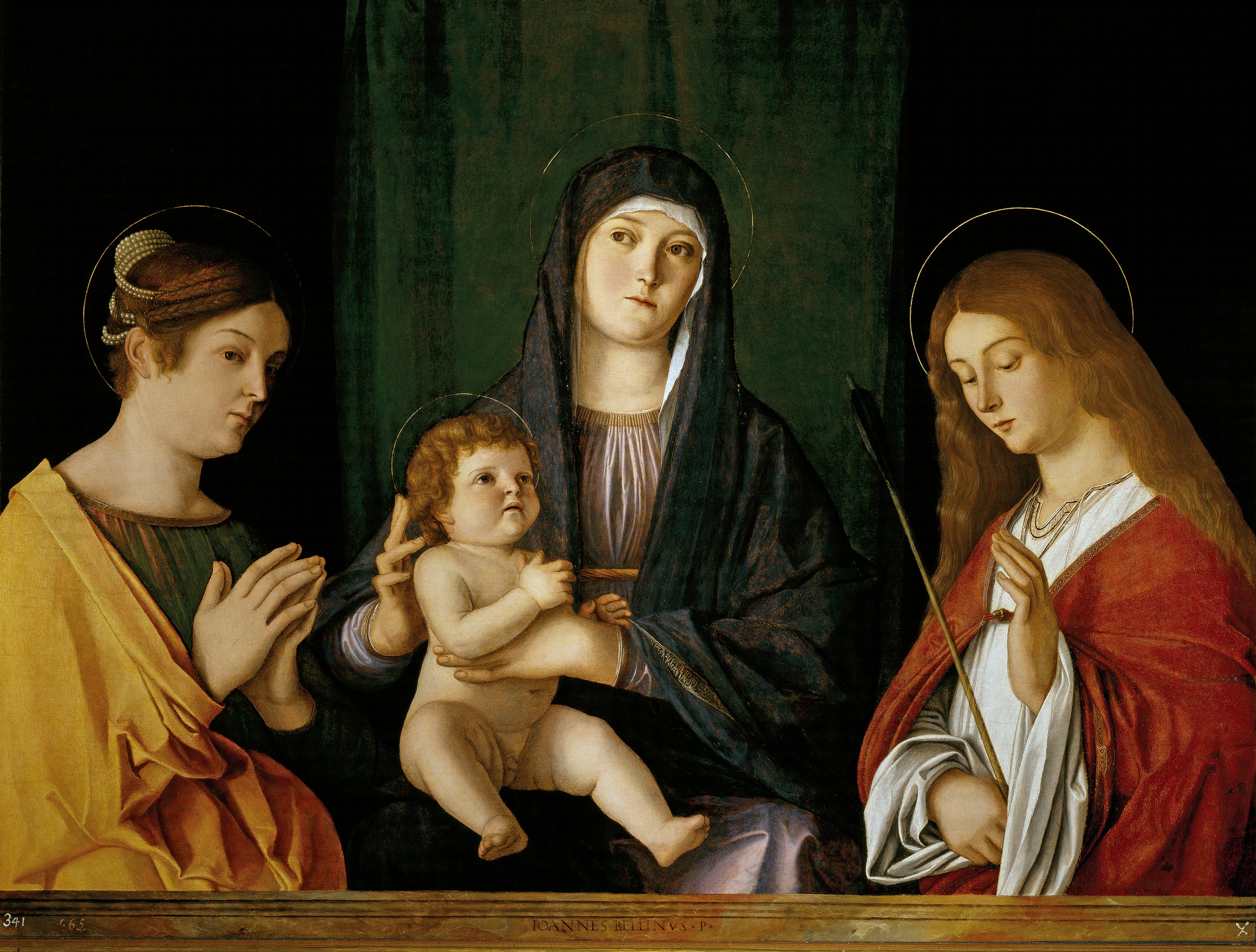La Vierge à l'Enfant entre deux saints - Giovanni Bellini