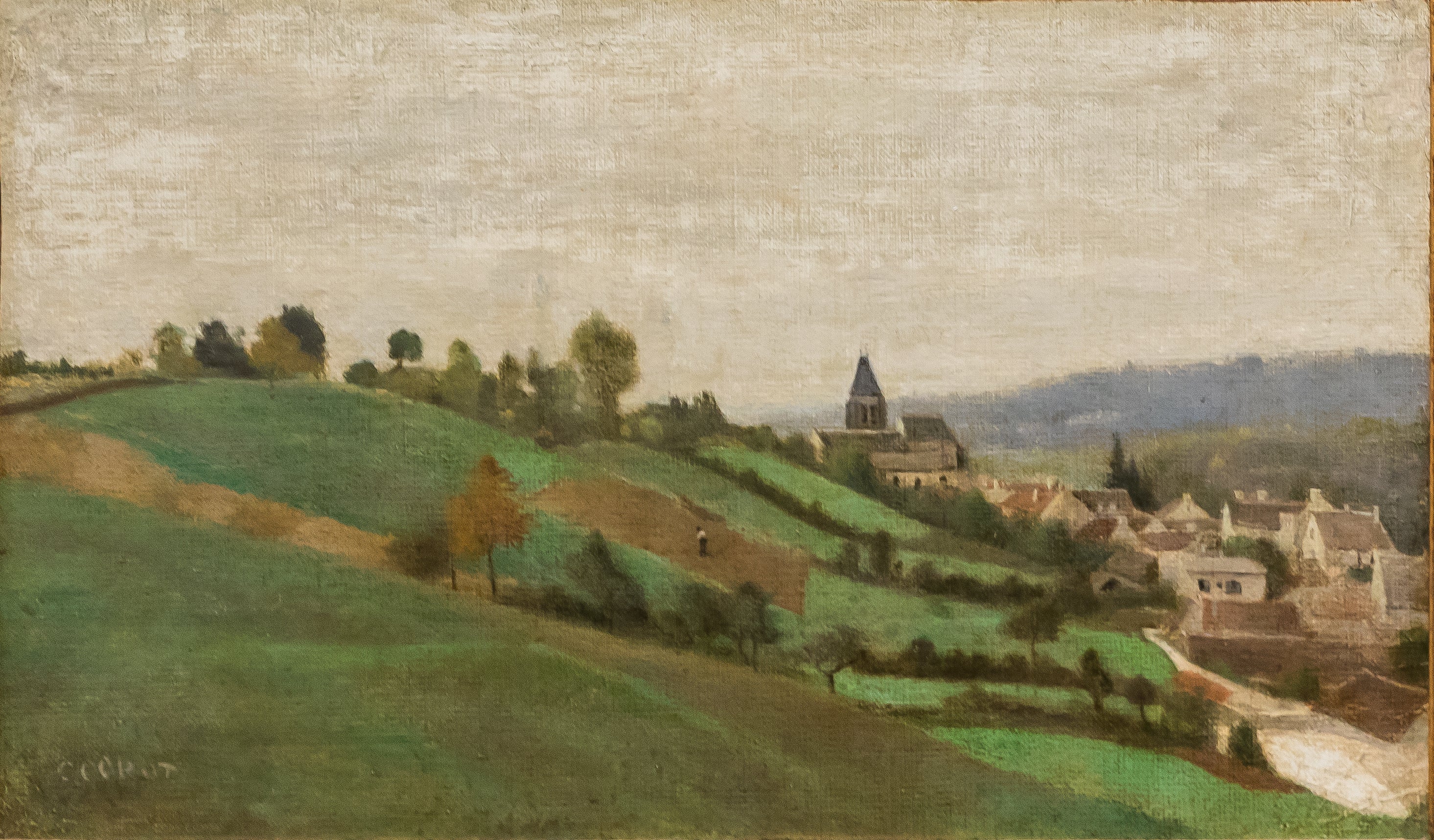 Le village de Presles, près Beaumont-sur-Oise - Jean-Baptiste Camille Corot