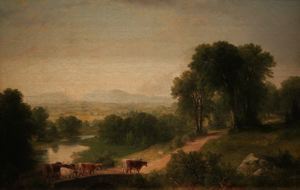 Paysage avec du bétail - Asher Brown Durand