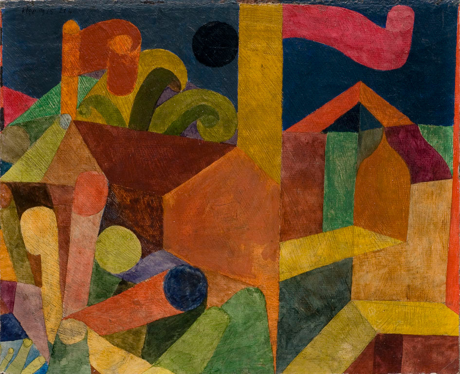 Landscape with Flags; Houses with Flags — Paul Klee
