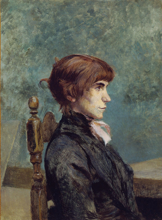 Reproduction du tableau « Portrait de Jeanne Wenz - Henri de Toulouse-Lautrec » par Alpha Reproduction en peinture à l’huile
