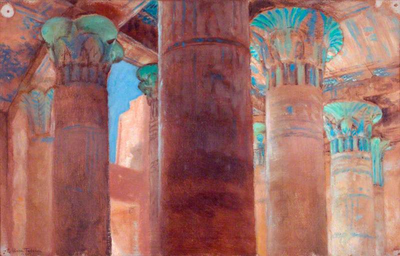Étude des colonnes de Philae - Lawrence Alma-Tadema