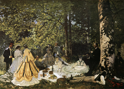 🌳 풀밭 위의 점심 식사 – 클로드 모네 (1865–1866)