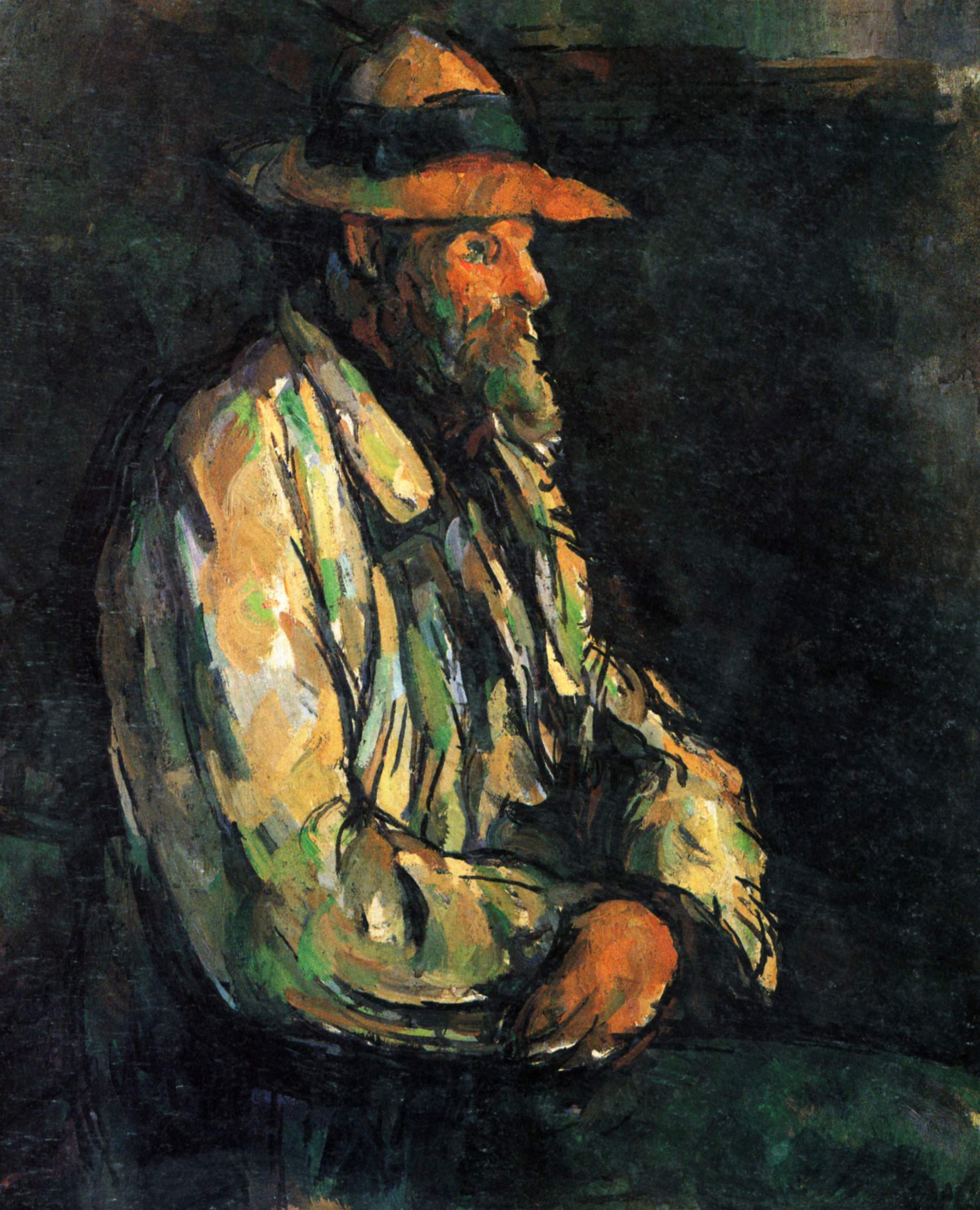 Reproduction du tableau « Le Jardinier Vallier - Paul Cézanne » par Alpha Reproduction en peinture à l’huile