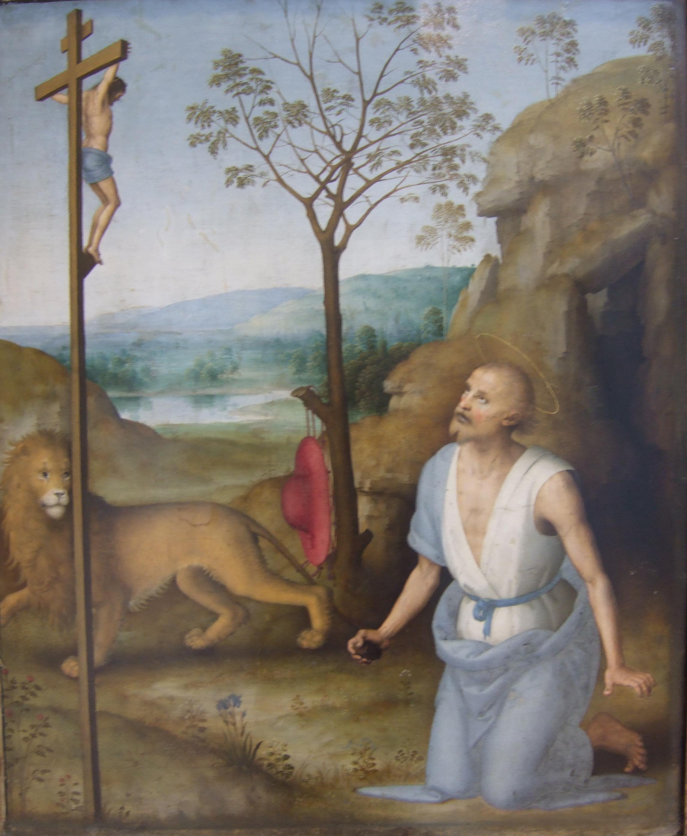 Saint Jérôme dans le désert - Pietro Perugino