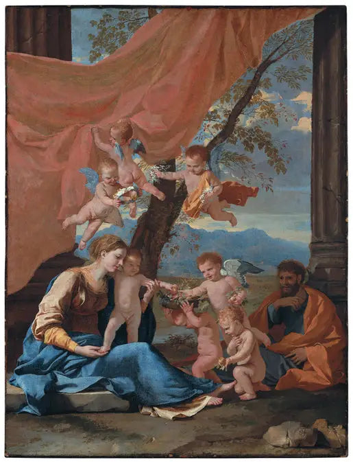 Le repos pendant la fuite en Egypte - Nicolas Poussin - Alpha Reproduction