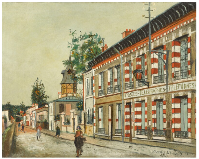 Le bureau de poste de Bièvres (1923) - Maurice Utrillo