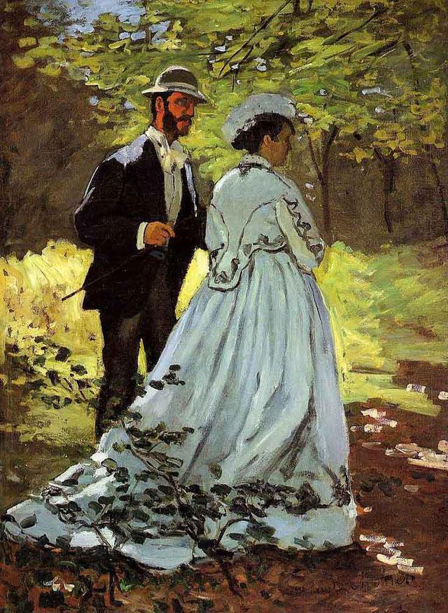 🚶‍♀️ 산책하는 사람들 – 클로드 모네 (약 1870년)
