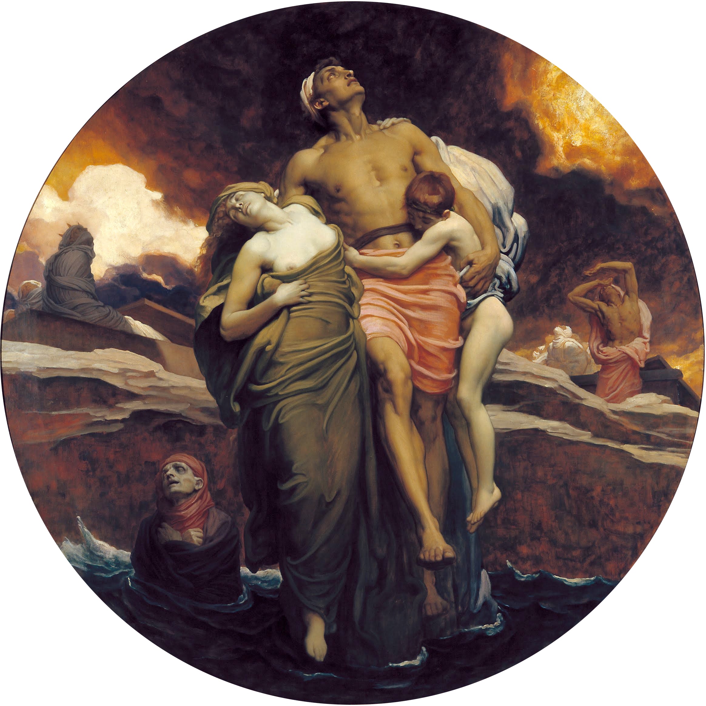 Et la mer rendit les morts qui étaient en elle - Frederic Leighton