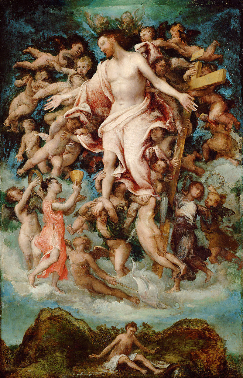 그리스도가 자신의 피를 흘리심 - 로렌초 로또