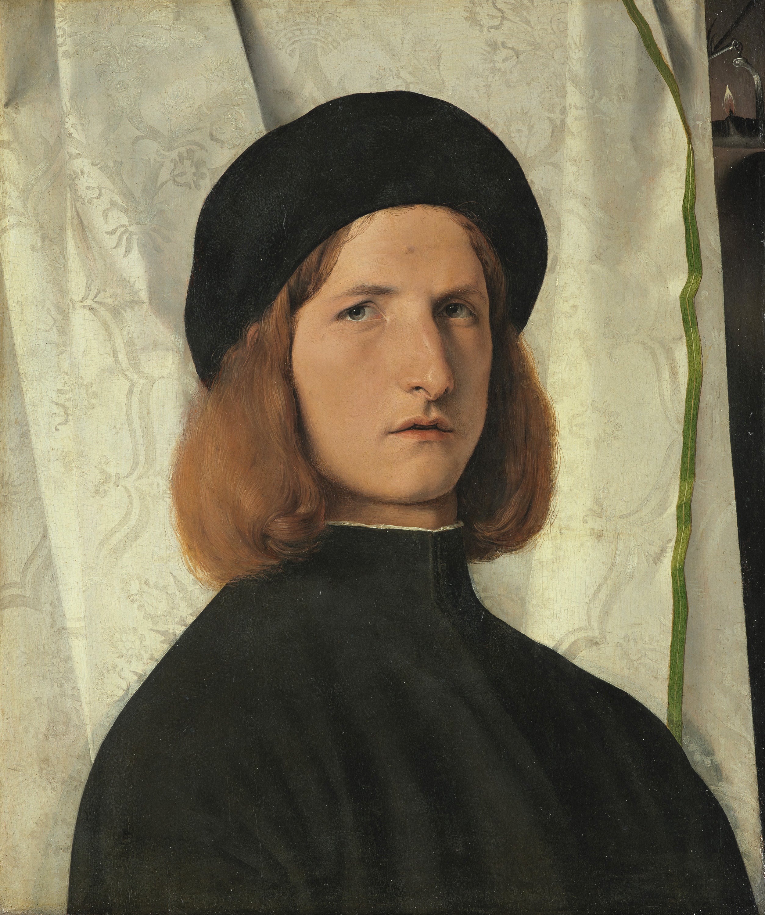 Portrait de jeune homme à la lampe - Lorenzo Lotto