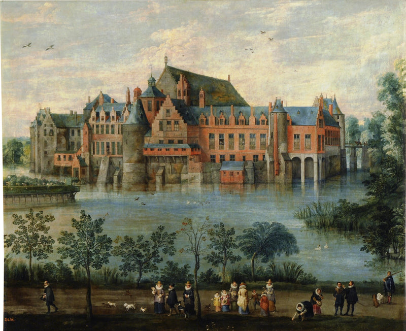 Le château de Tervuren avec les archiducs Albert et Isabelle - Jan Brueghel l'Ancien