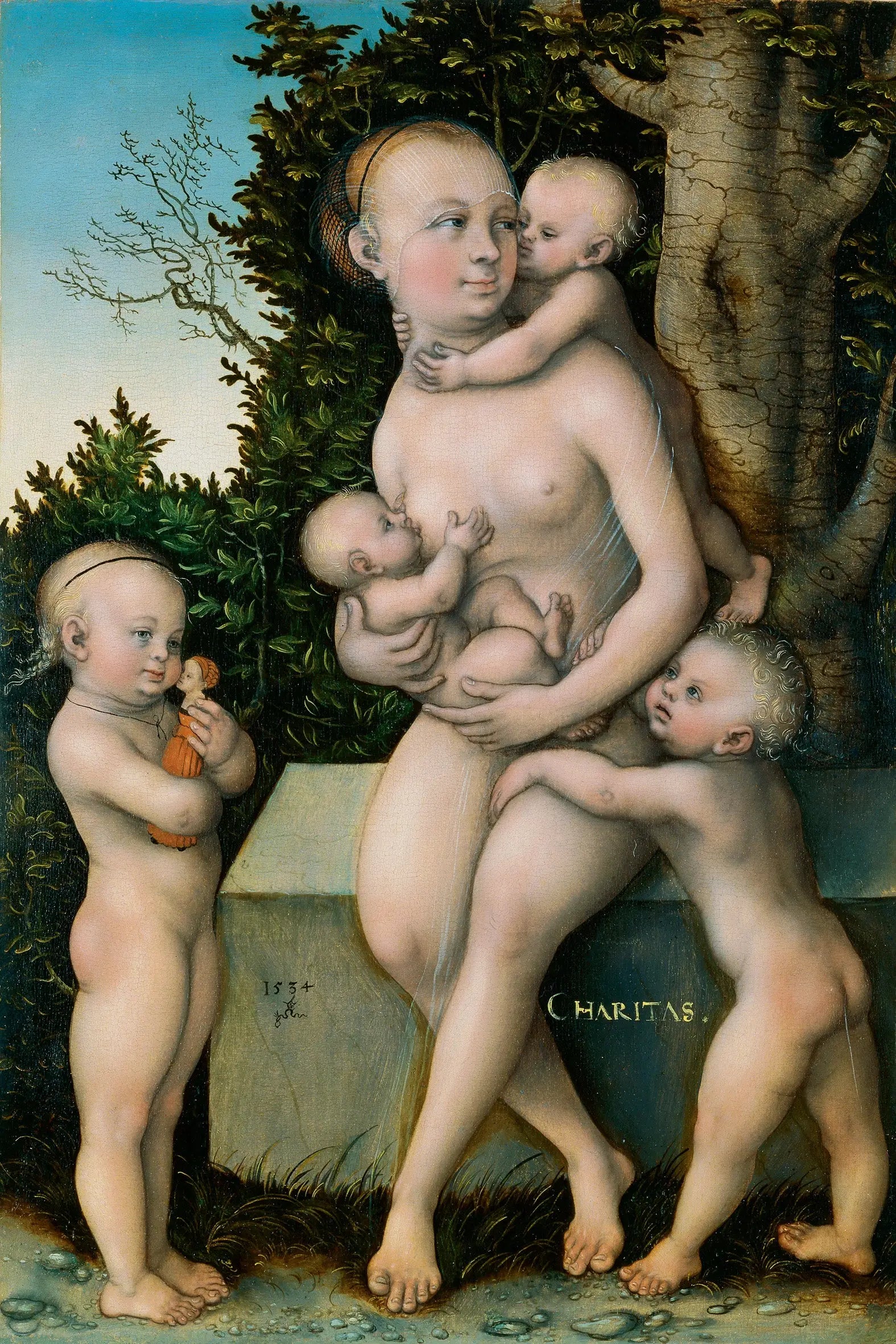Charité - Lucas Cranach the Elder - Alpha Reproduction
