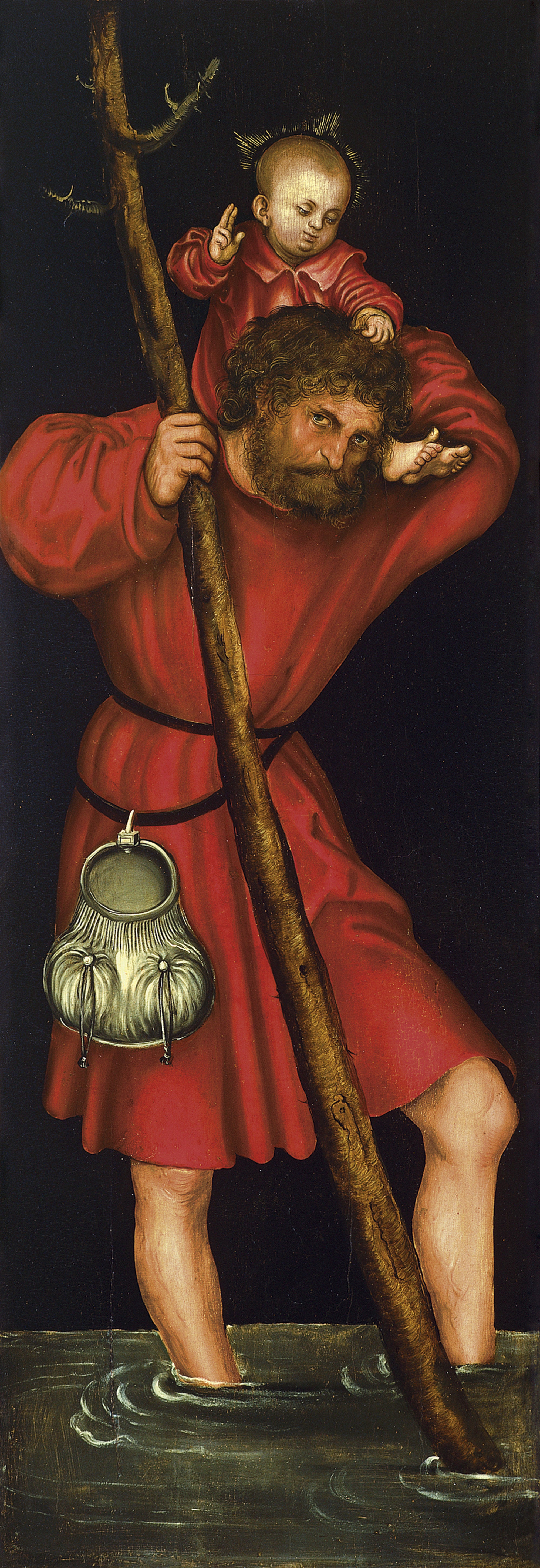 Saint Christophe - Lucas Cranach the Elder