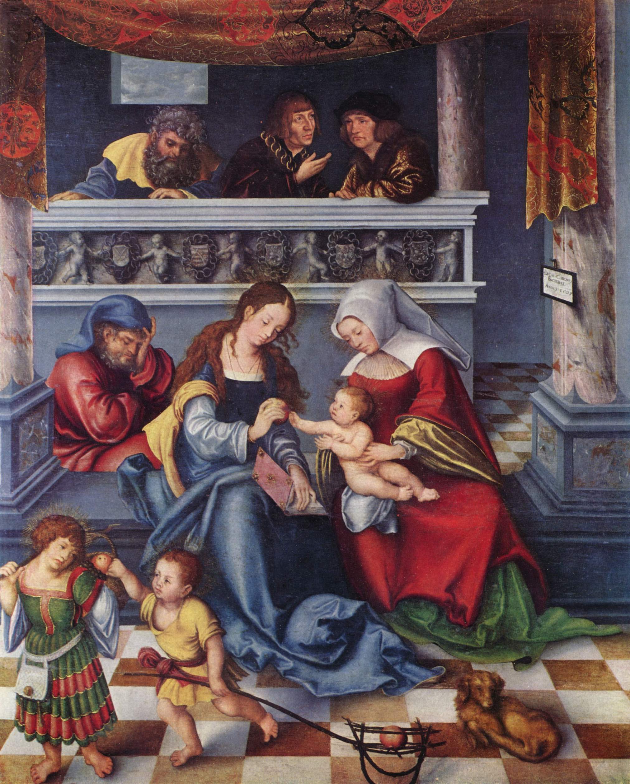 Retable de Torgau : Sainte Parenté - Lucas Cranach the Elder