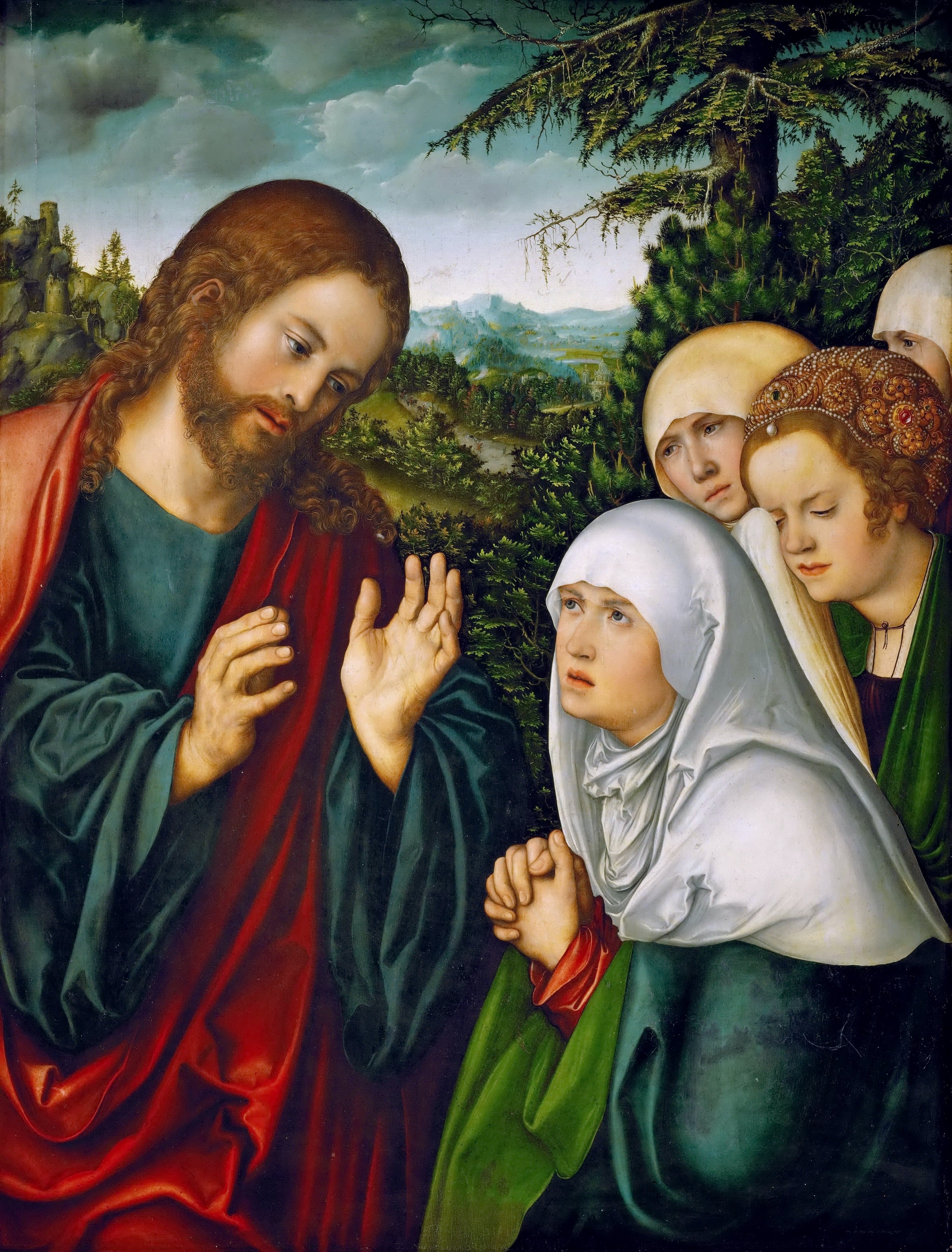 Les adieux du Christ à sa mère - Lucas Cranach the Elder