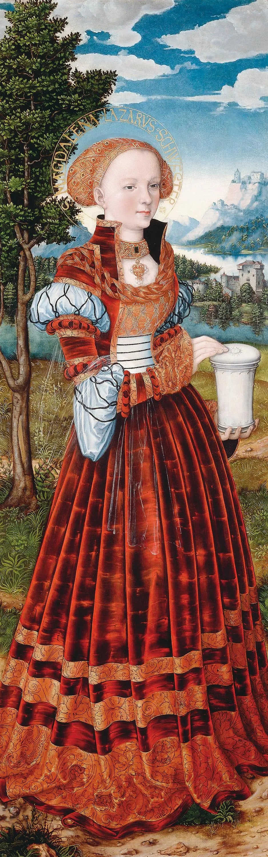 Autel de la Madeleine: Marie-Madeleine - Lucas Cranach the Elder - Alpha Reproduction