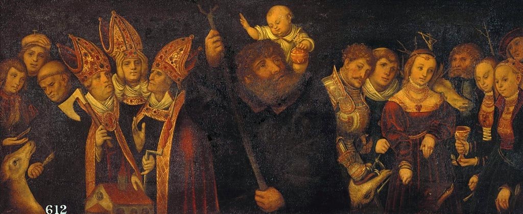 Les quatorze aides dans le besoin - Lucas Cranach the Elder