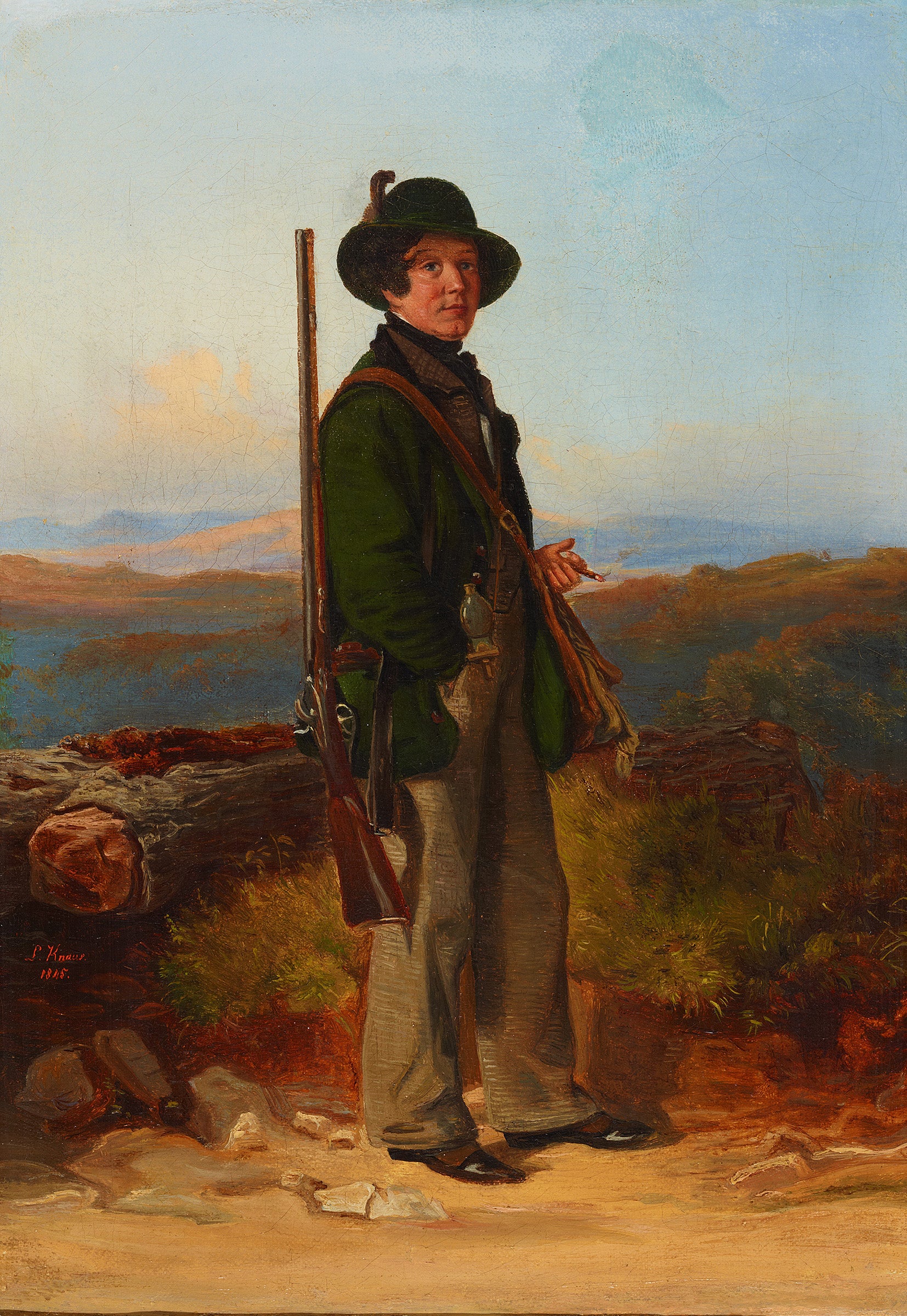 Le chasseur - Ludwig Knaus
