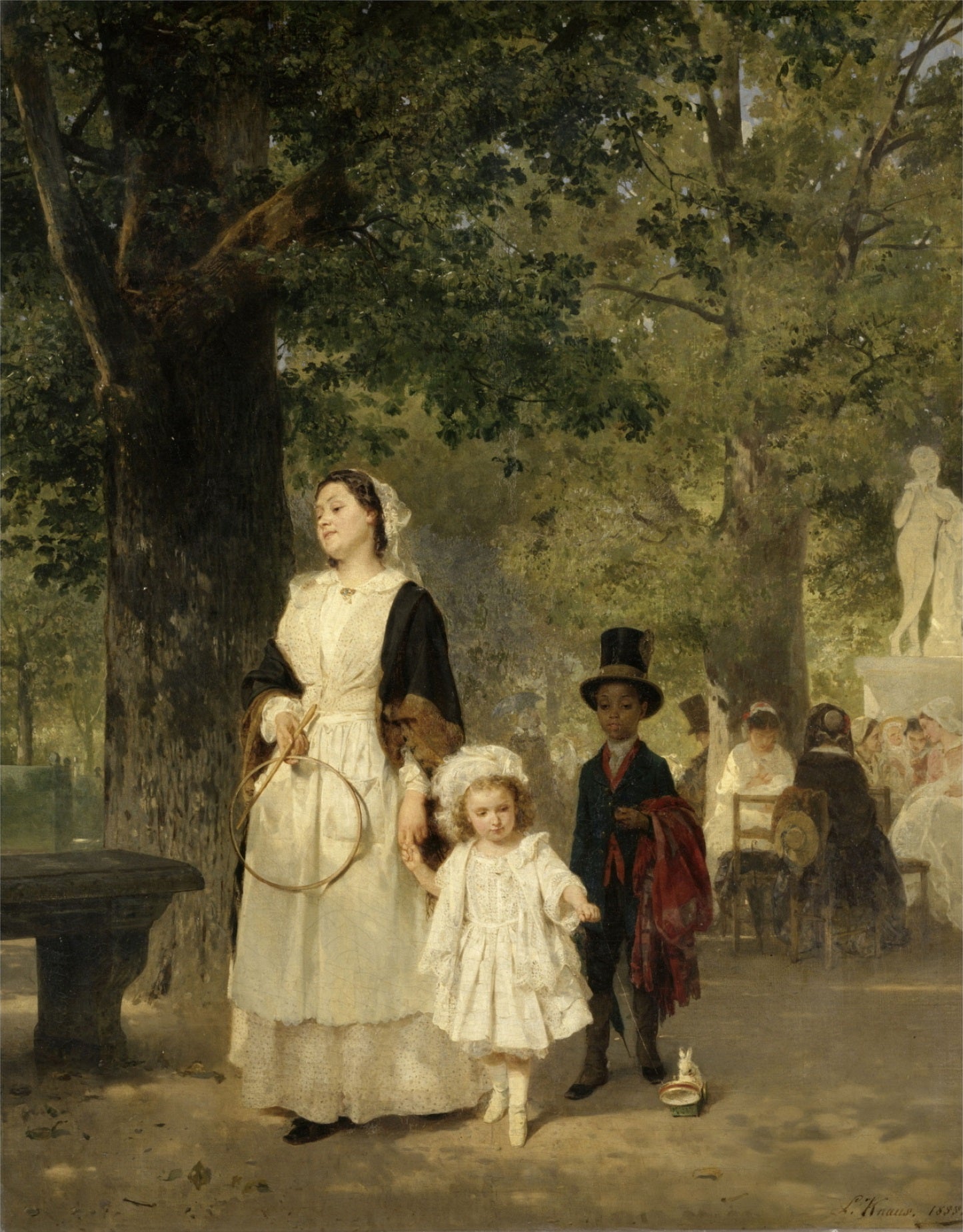 La promenade - Ludwig Knaus