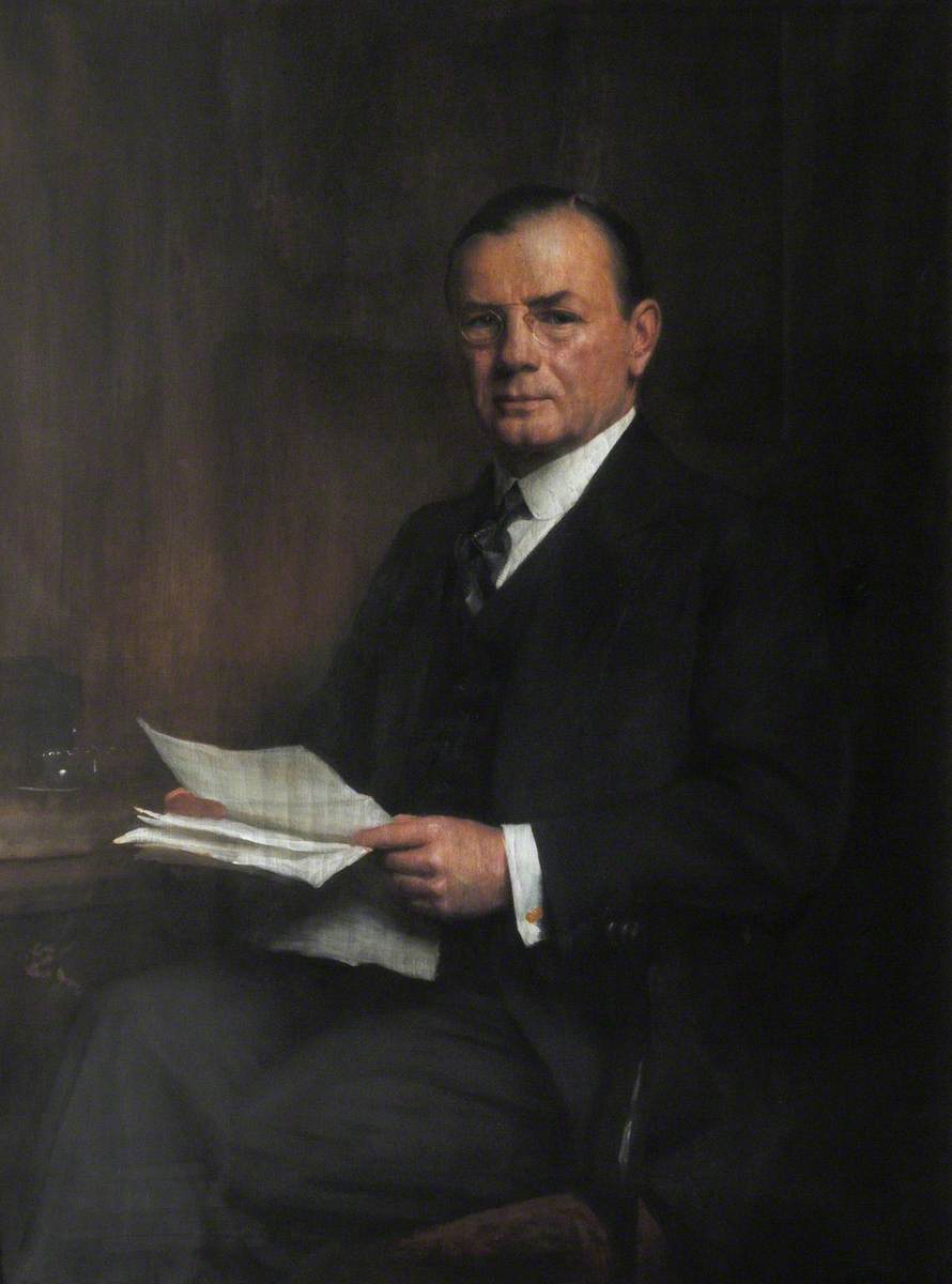 Leopold Charles Maurice Stennet Amery (1873–1955), CH, Exhibitioner (1892), Honorary Fellow (1946), Secrétaire d'État pour l'Inde (1940–1945) - Luke Fildes