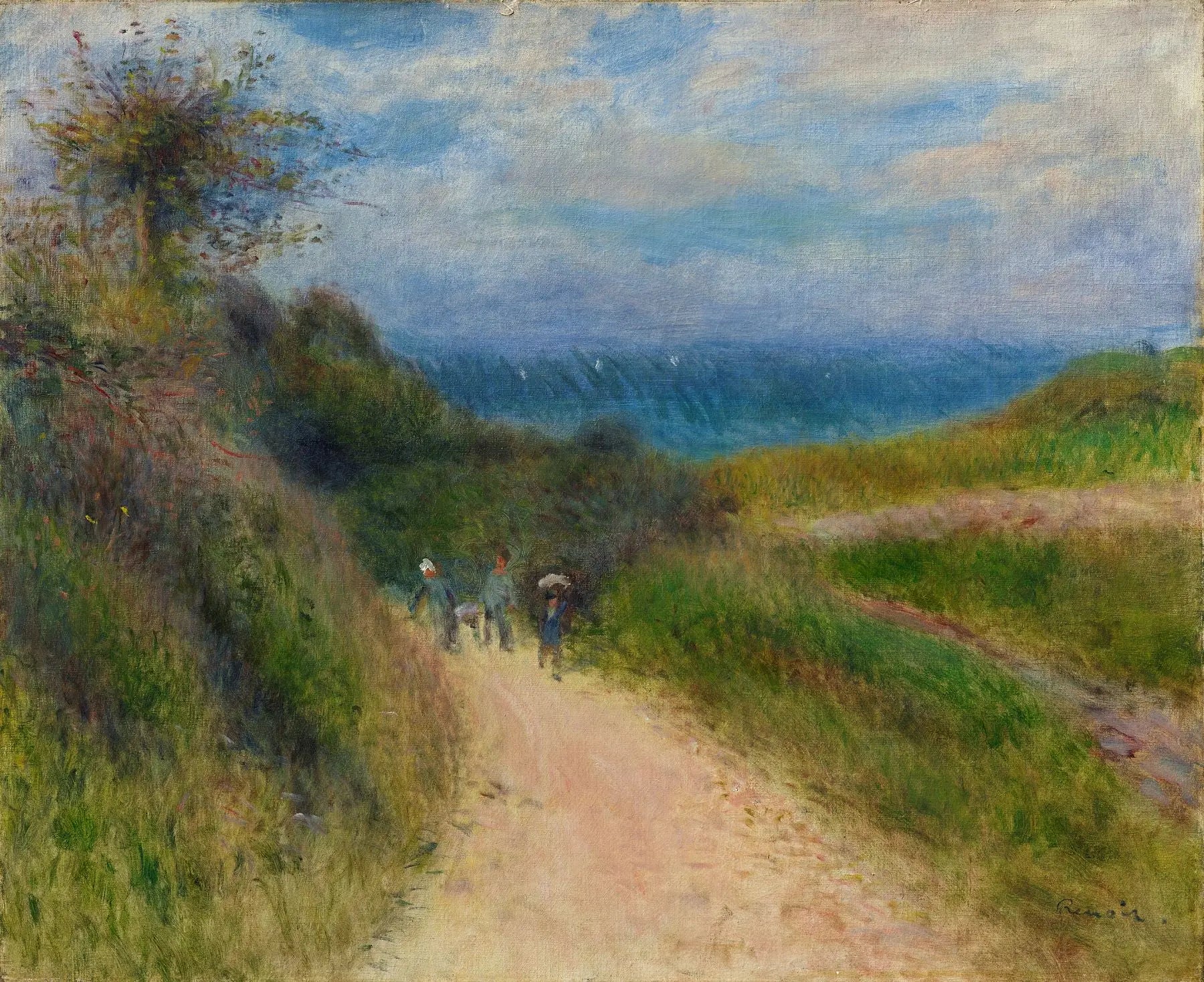 Reproduction du tableau « Route de Berneval - Pierre-Auguste Renoir » par Alpha Reproduction en peinture à l’huile