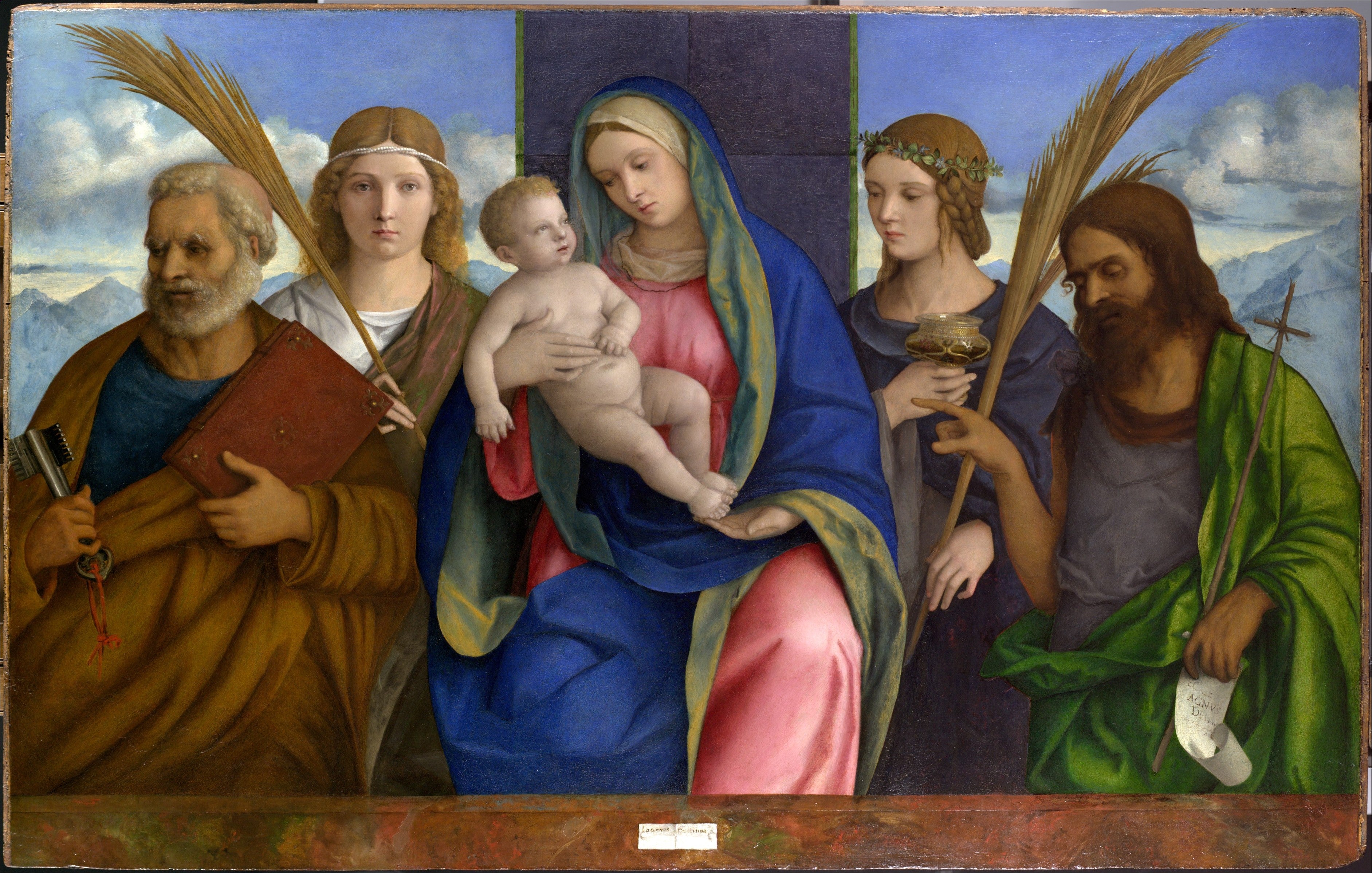 Vierge à l'enfant et saints - Giovanni Bellini
