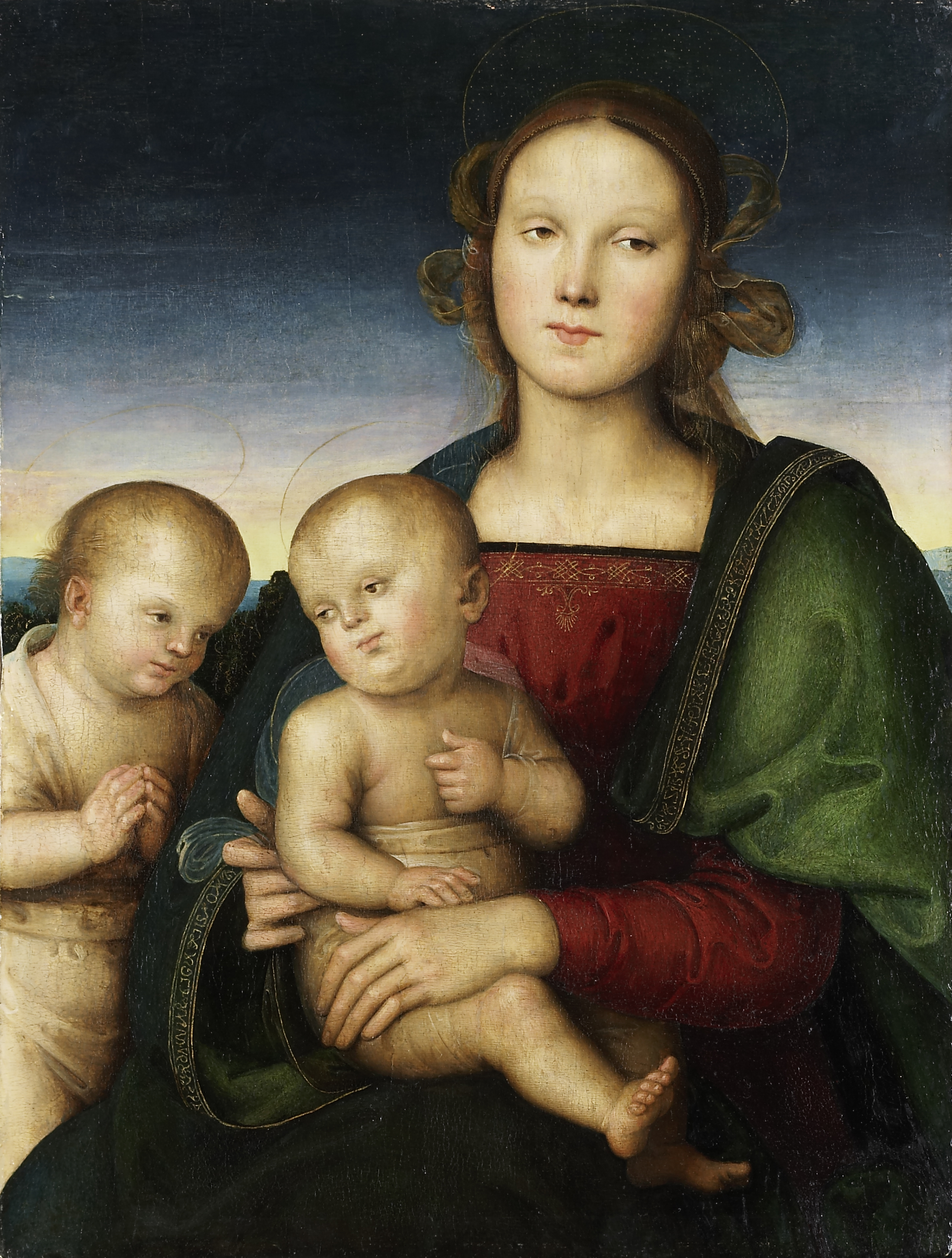 La Vierge à l'Enfant avec le petit saint Jean - Pietro Perugino