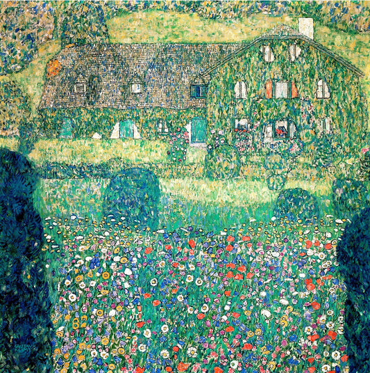 🏡🌼 아터제 호숫가의 시골집 – 구스타프 클림트 (1914–1915년경)