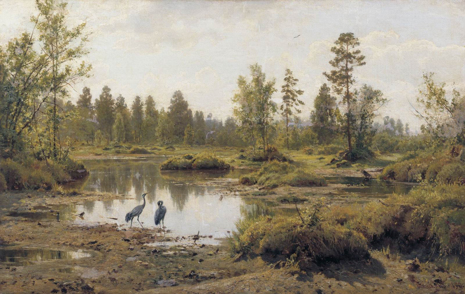 Grues des marais - Ivan Chichkine