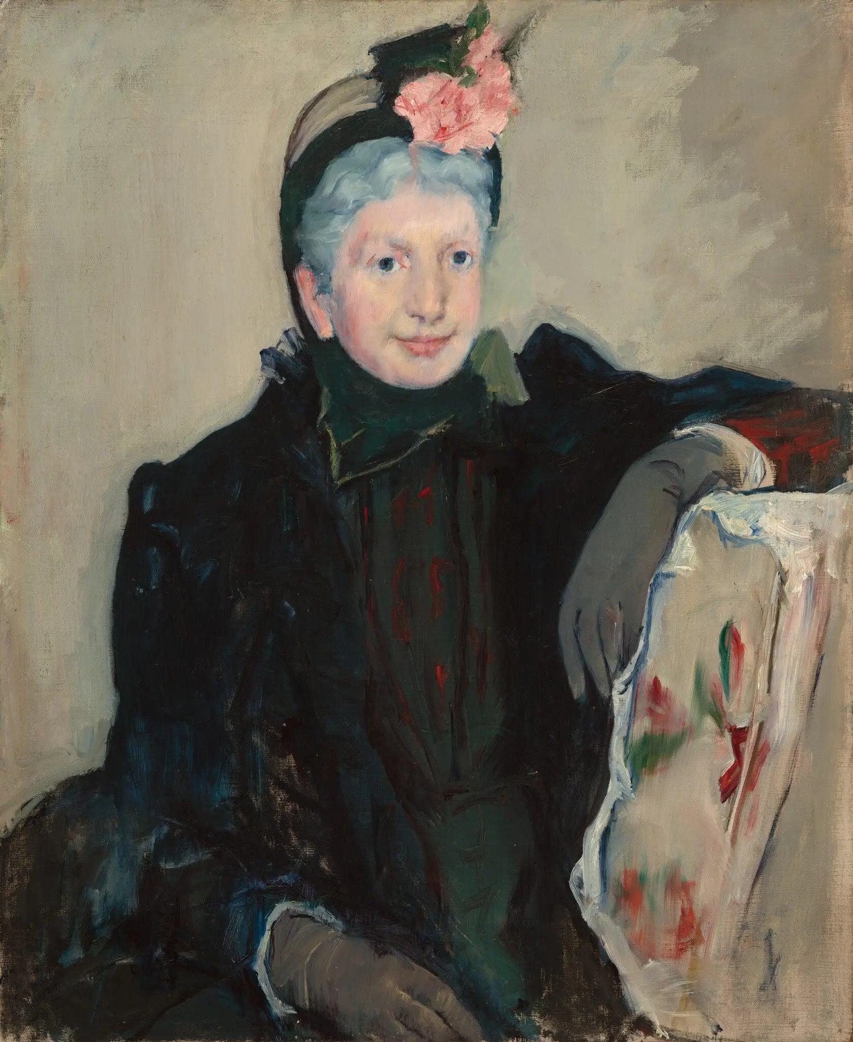 Reproduction du tableau « Portrait d'une dame âgée - Mary Cassatt » par Alpha Reproduction en peinture à l’huile