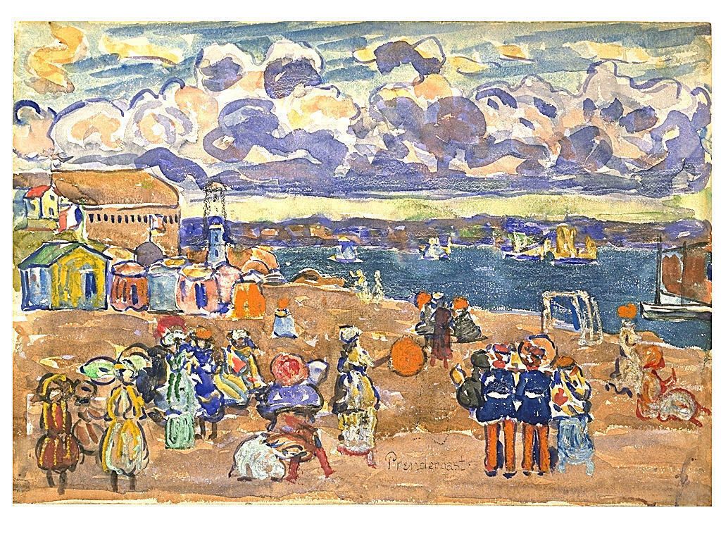 Plage de Saint-Malo - Maurice Prendergast