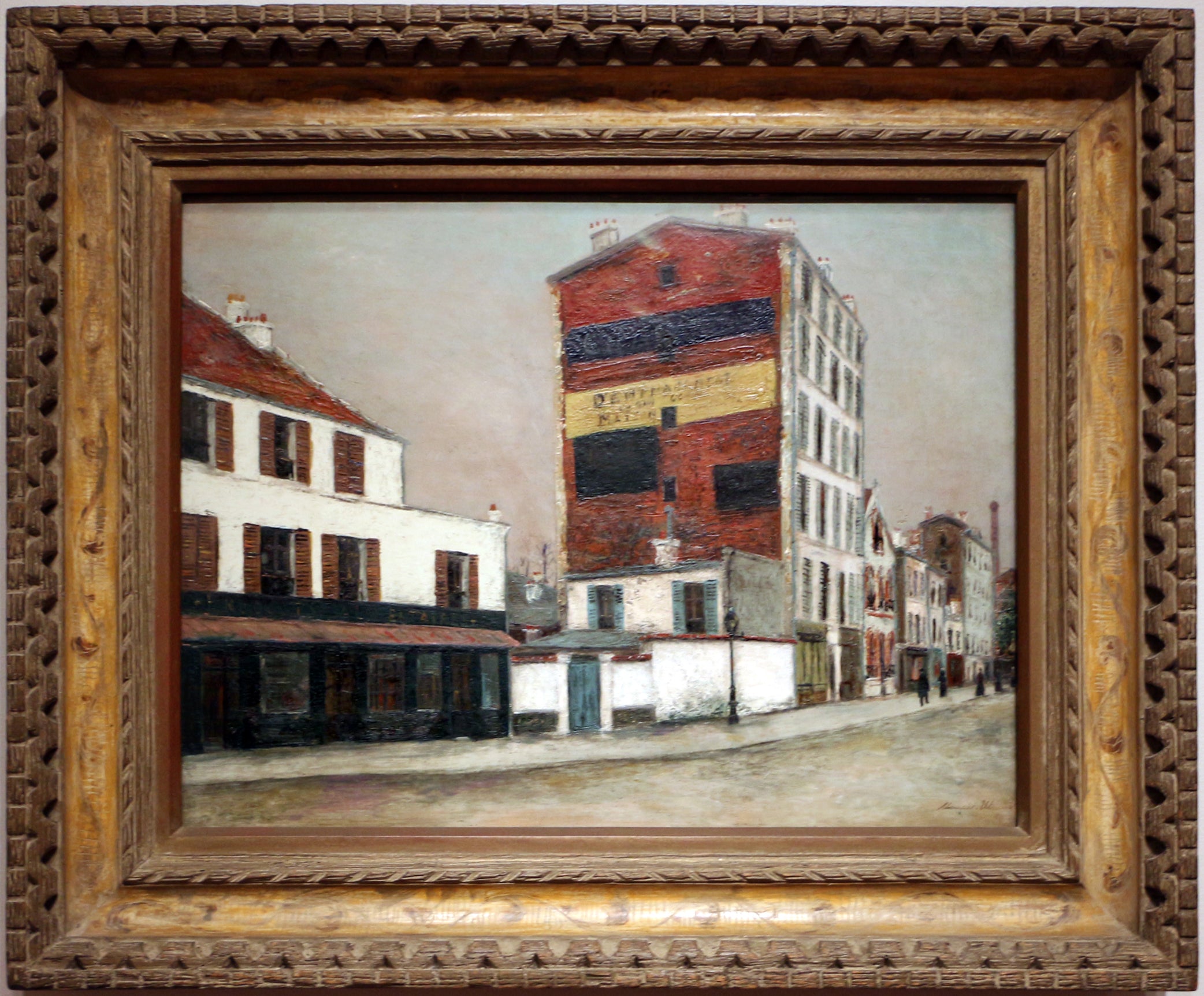 Le Mur Rouge, Boulevard de la Chapelle - Maurice Utrillo