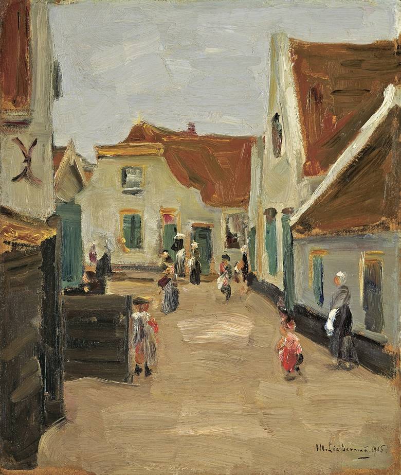 Rue du village à Noordwijk - Max Liebermann