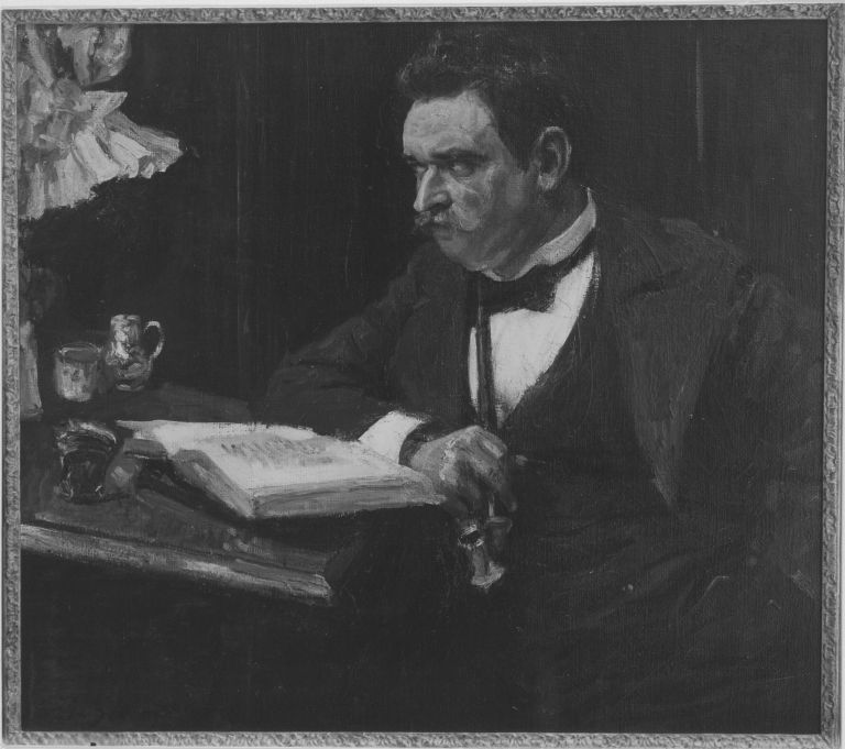 Portrait of the Art historian Karl Voll - Max Slevogt