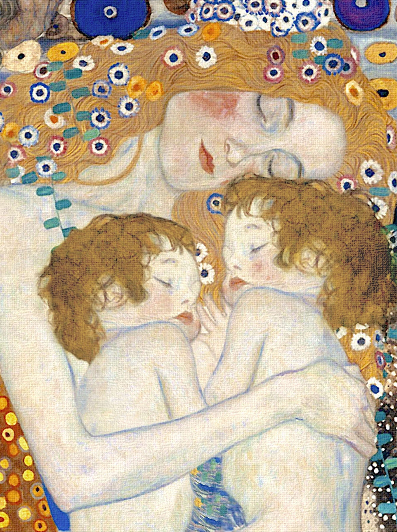 👩‍👧‍👦 어머니와 아이들 라이트 (여성의 세 시기 세부) – 구스타프 클림트 (1905)