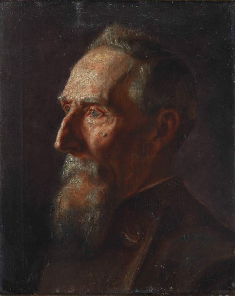 Portrait d'un homme âgé. - Michael Peter Ancher